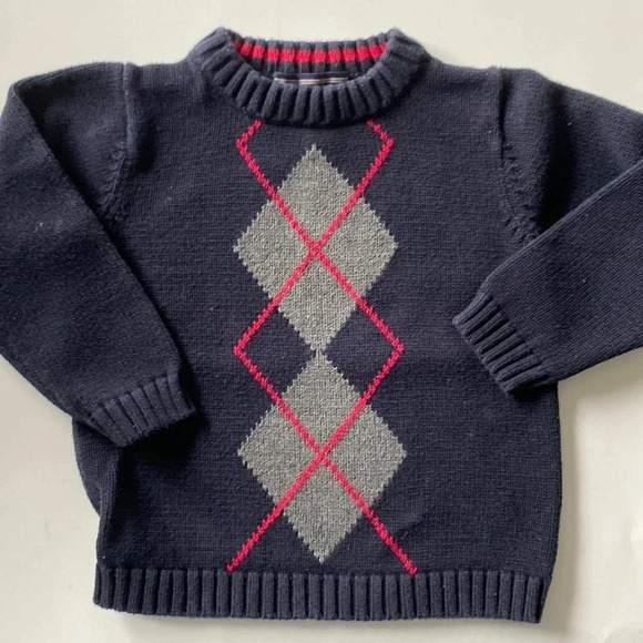 NEWTON TRADING CO. EUC BOYS NAVY BLUE SWEATER TOP SHIRT SIZE 4 - Picture 3 of 4